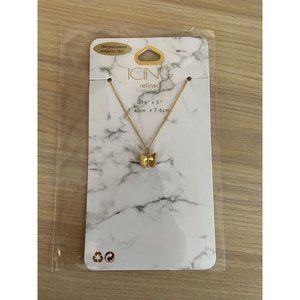 Icing Refined 18kt Gold Plated Butterfly Chain Necklace